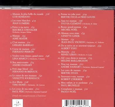 Maman 25 Chansons Pour Toi (incluant les versions originales) [audioCD] Artistes Variés