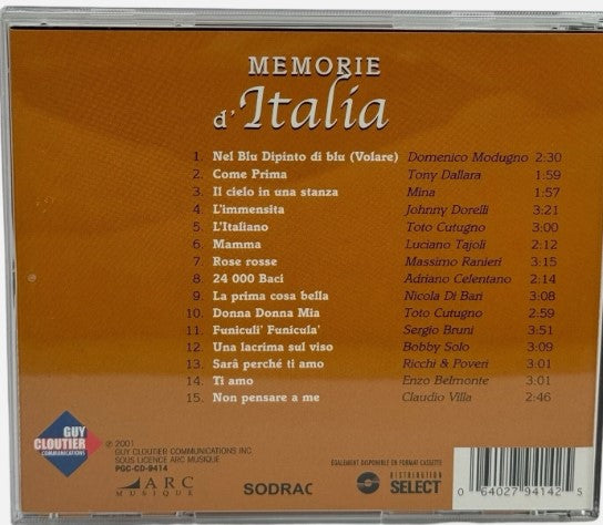 Memorie D'italia [Audio CD] Various