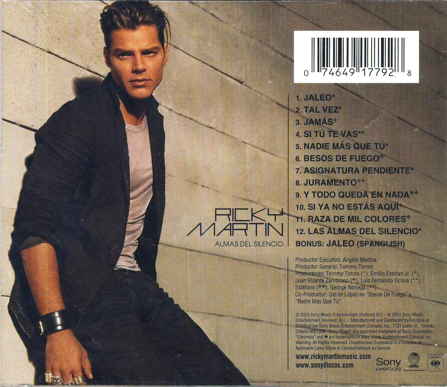 Almas Del Silencio [Audio CD] Ricky Martin