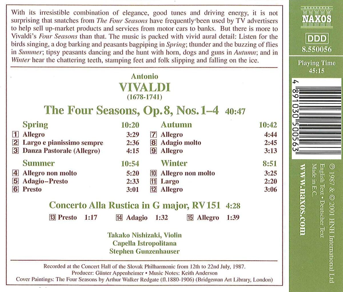 Four Seasons [Audio CD] Vivaldi
