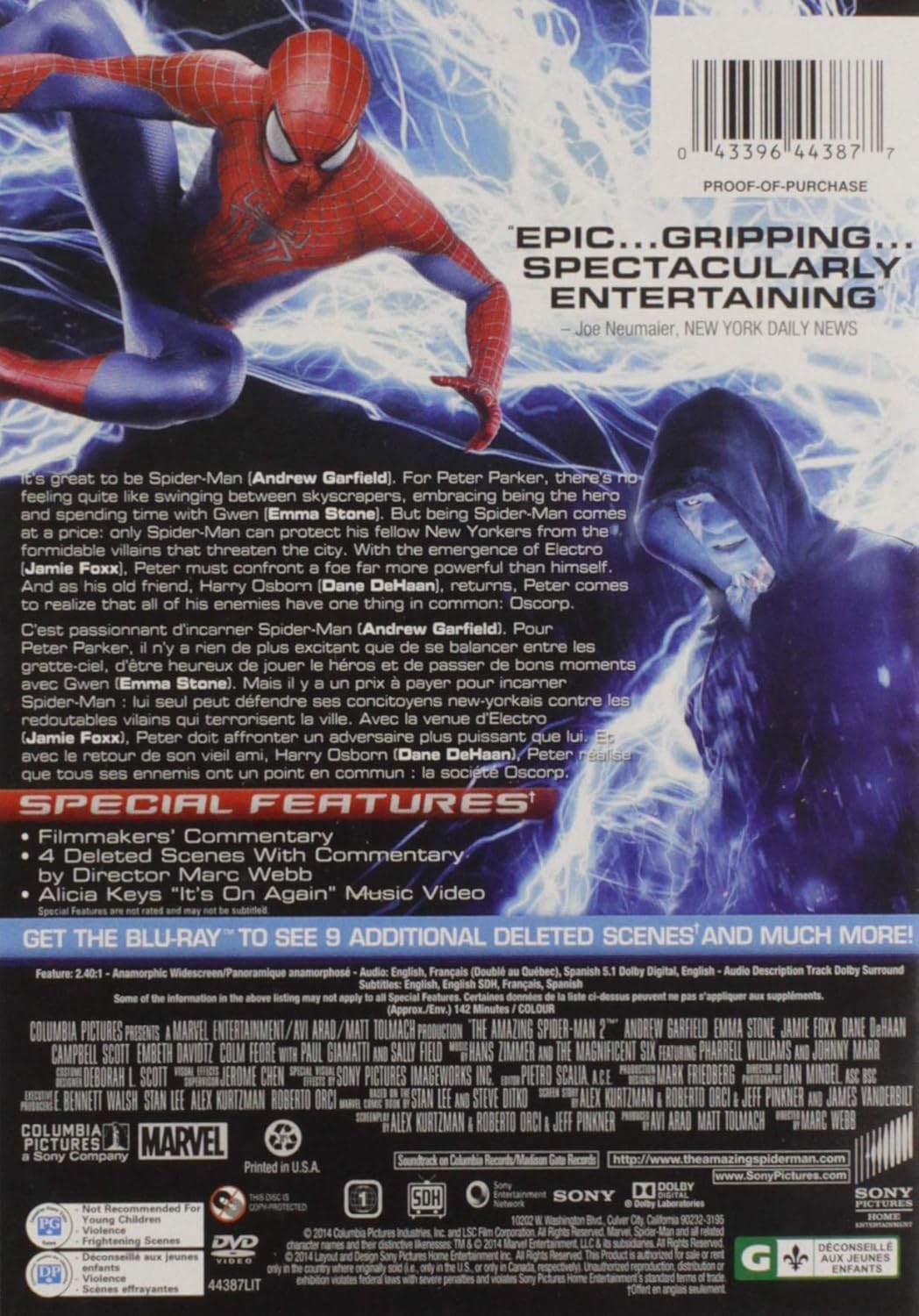 The Amazing Spider-Man / L'extraordinaire Spider-Man (Bilingual) [DVD]