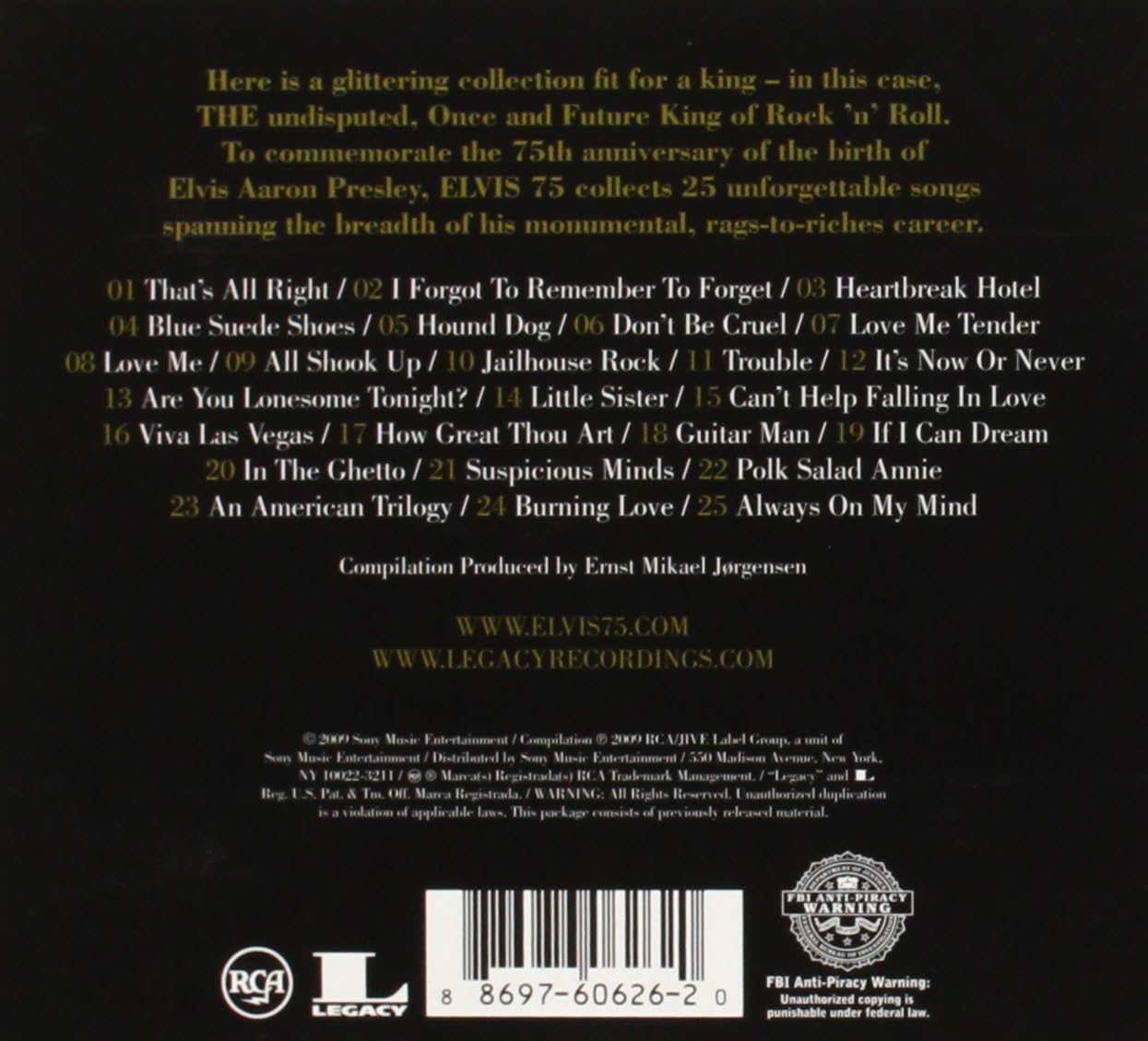 Elvis 75 [Audio CD] Elvis Presley