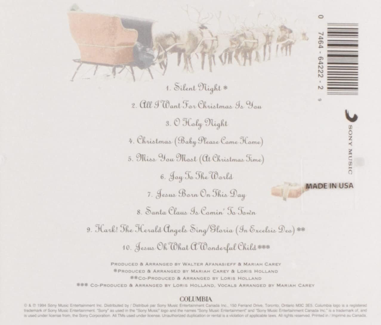 Merry Christmas [Audio CD] Mariah Carey