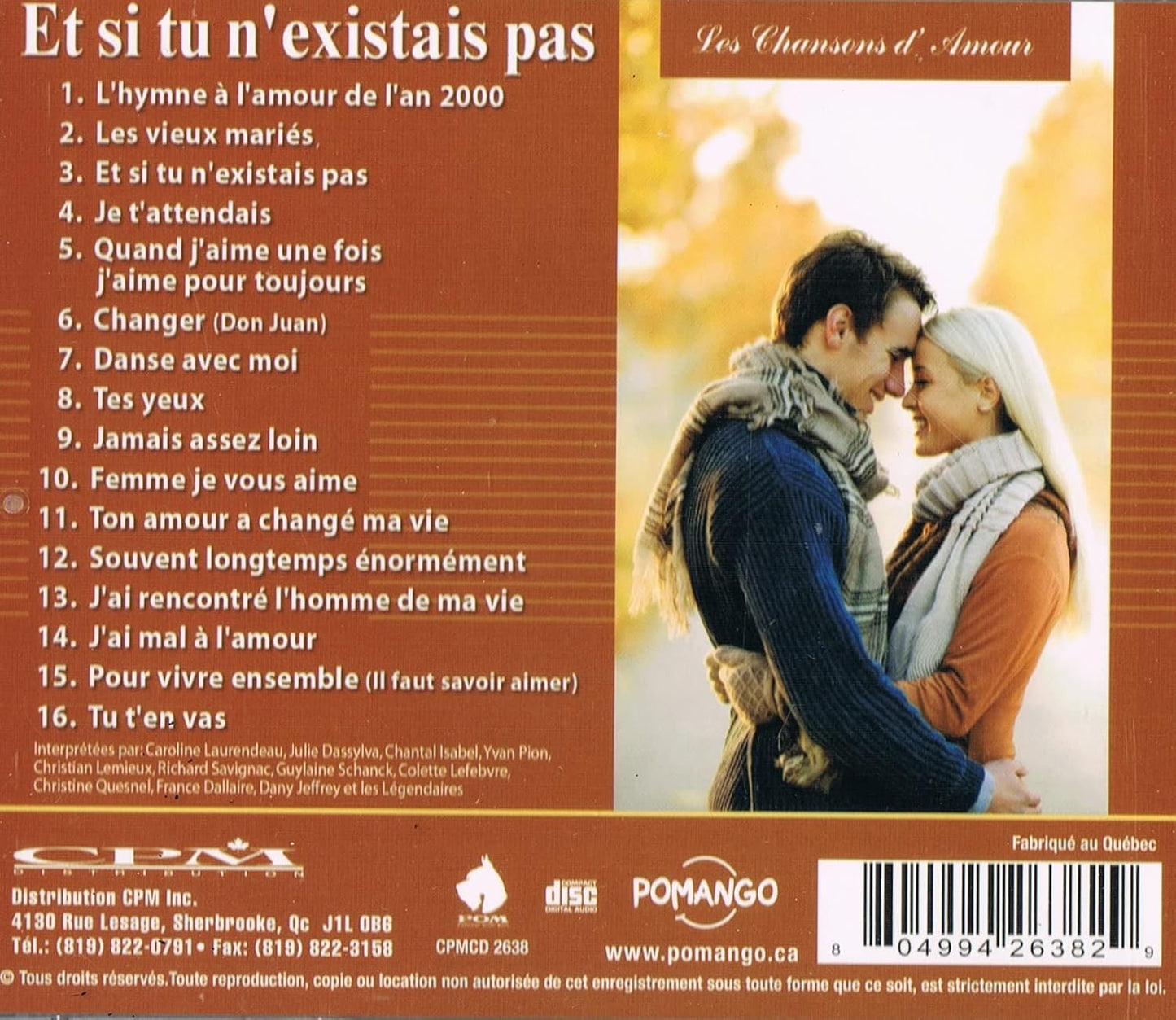 50 Plus Belles Chansons D'Amour 3CD [Audio CD] Artistes Variés