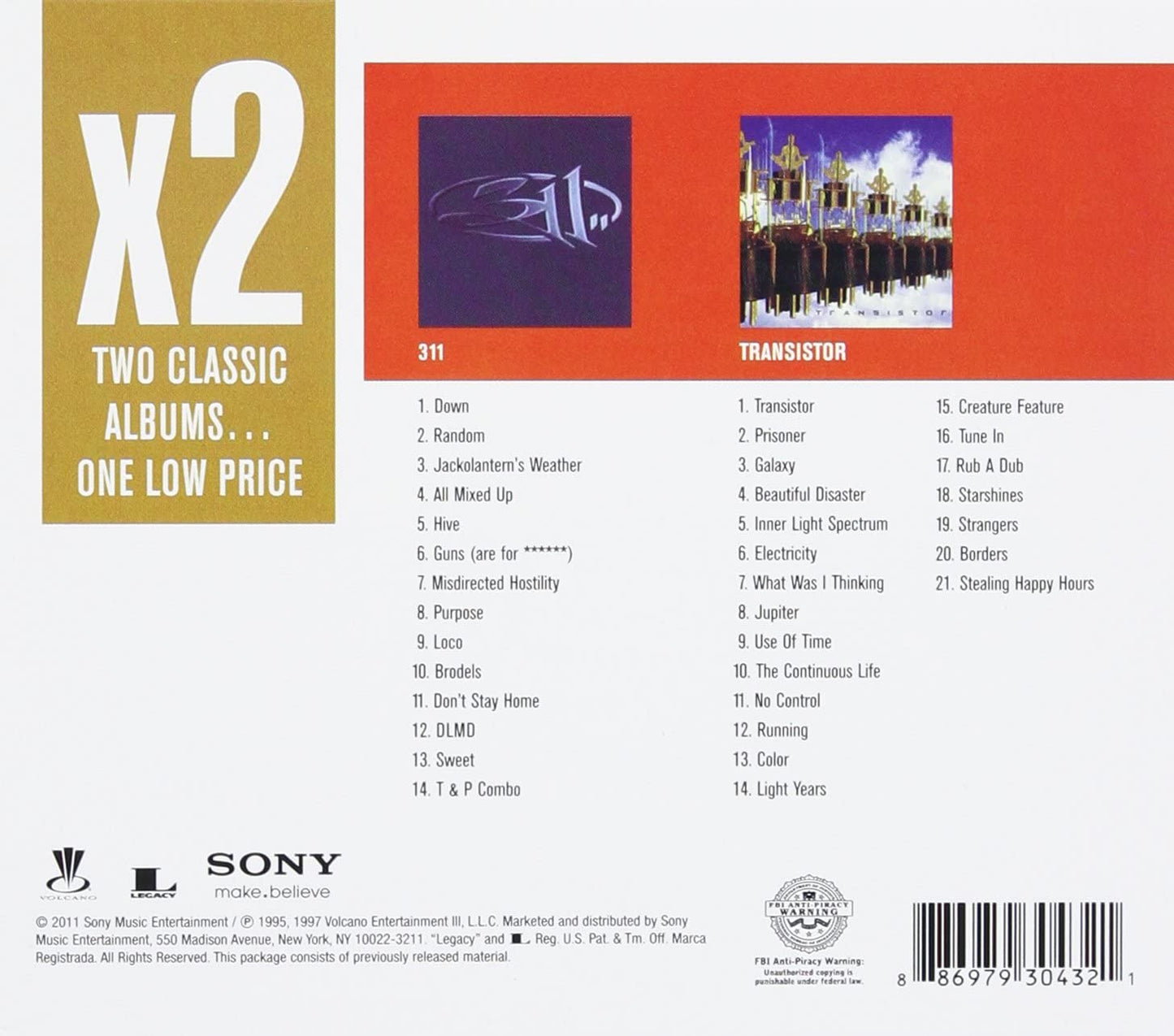 X2 (311/Transistor) [Audio CD] 311