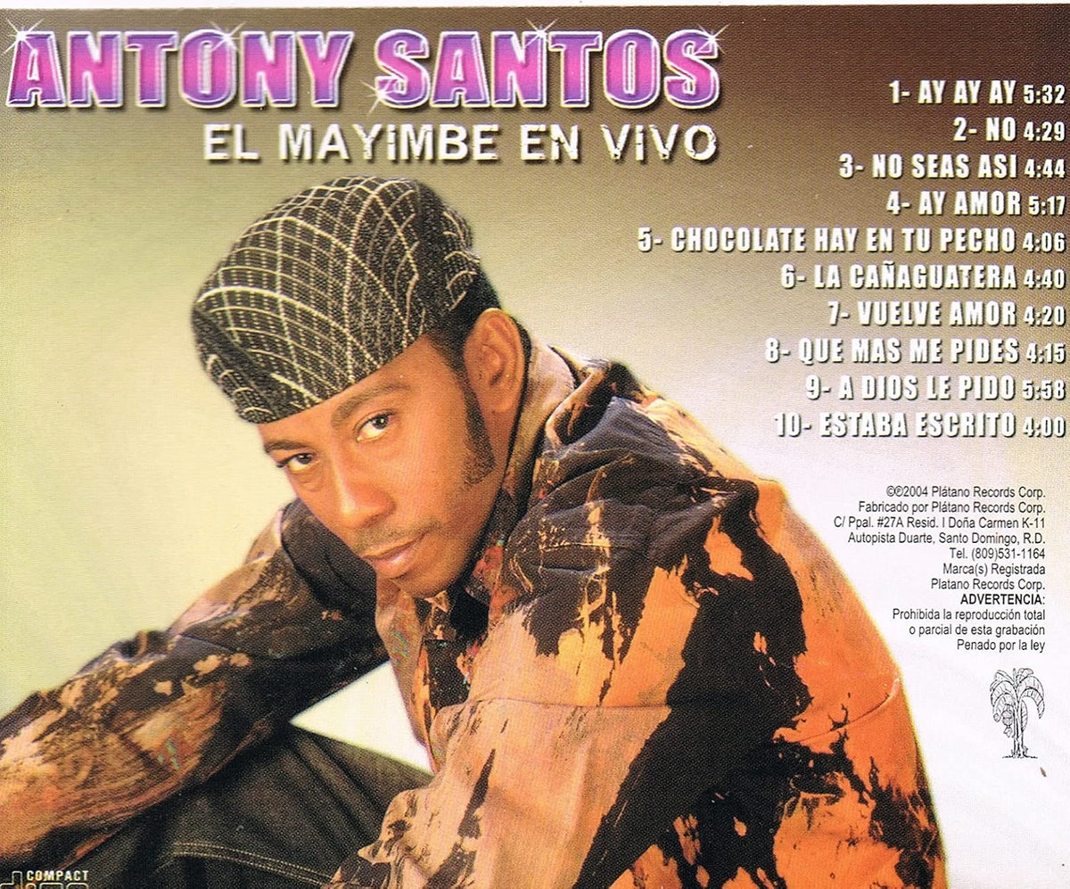 Vuelve Amor - El Mayimbe En Vivo [Audio CD] Anthony Santos