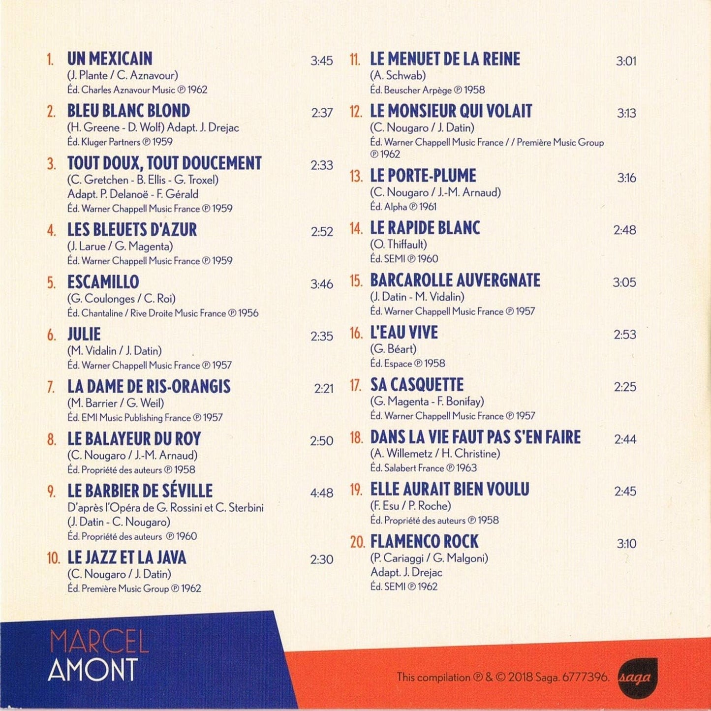 Marcel Amont / Artistes Francais de Légende (pochette carton format 12 x 12 cm) [Audio CD] Marcel Amont