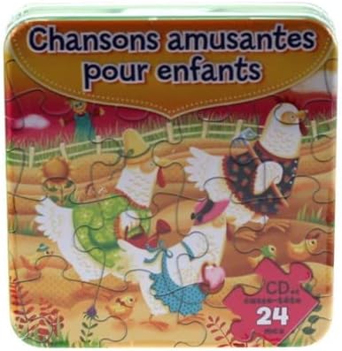Chansons Amusantes Pour Enfants (Boite de Metal avec Casse Tete a l'interieur)
