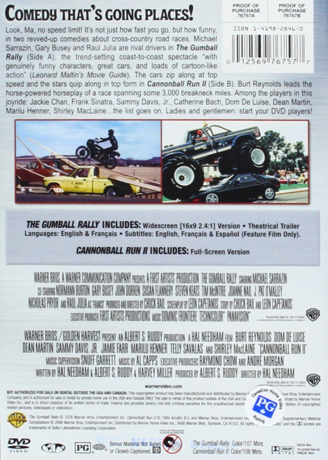 The Gumball Rally / Cannonball Run 2 [DVD]