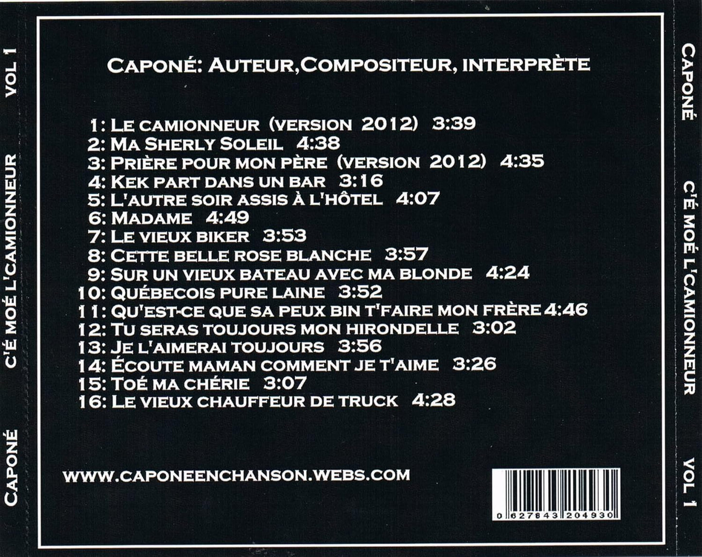 C'é Moé L'Camionneur [Audio CD] Caponé (Jean-Guy Meunier)