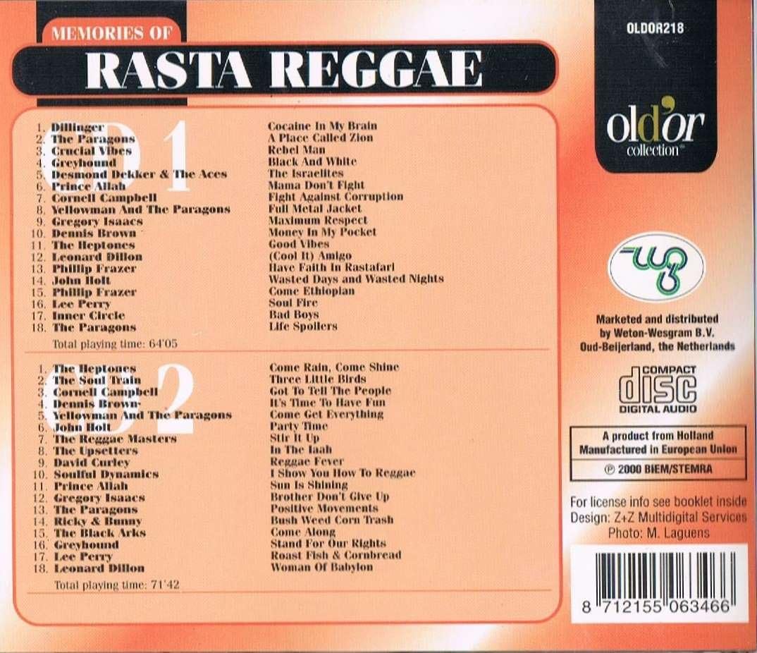 Memories of Rasta Reggae (2 CD) [audioCD] Various Artists