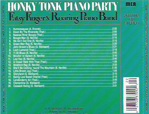 Honky Tonk Piano Party [Audio CD] Fatsy Finger's Roaring Piano Band
