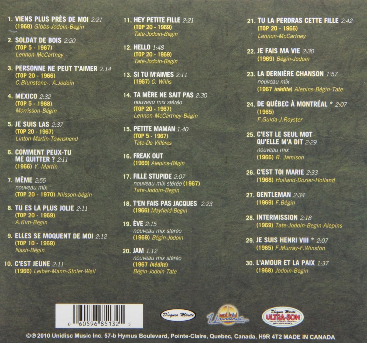 Les Merseys/ top 30 [Audio CD] Les Merseys