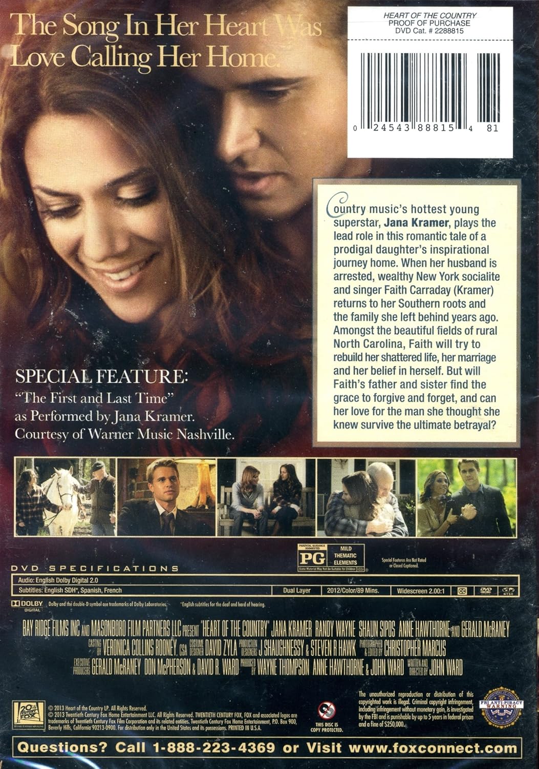 Heart of the Country (Sous-titres français) [DVD]