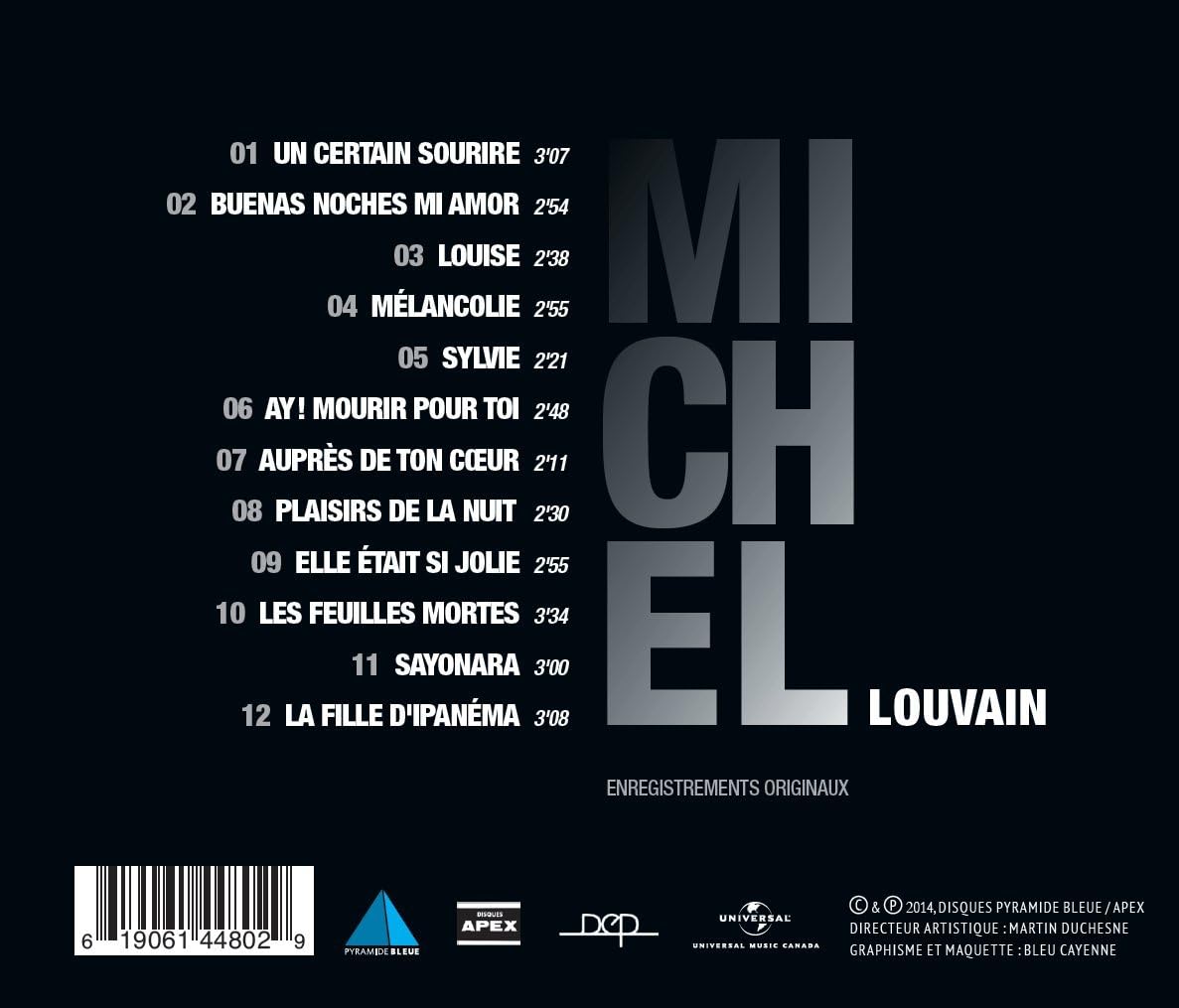 Mes Premiers Succès - Les Années APEX [Audio CD] Michel Louvain