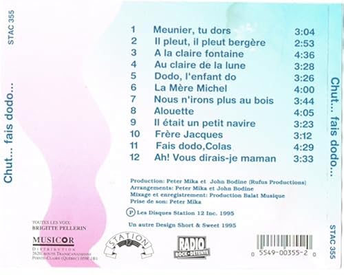 Chut...Fais Dodo [Audio CD] Toutes les voix: Brigitte Pellerin