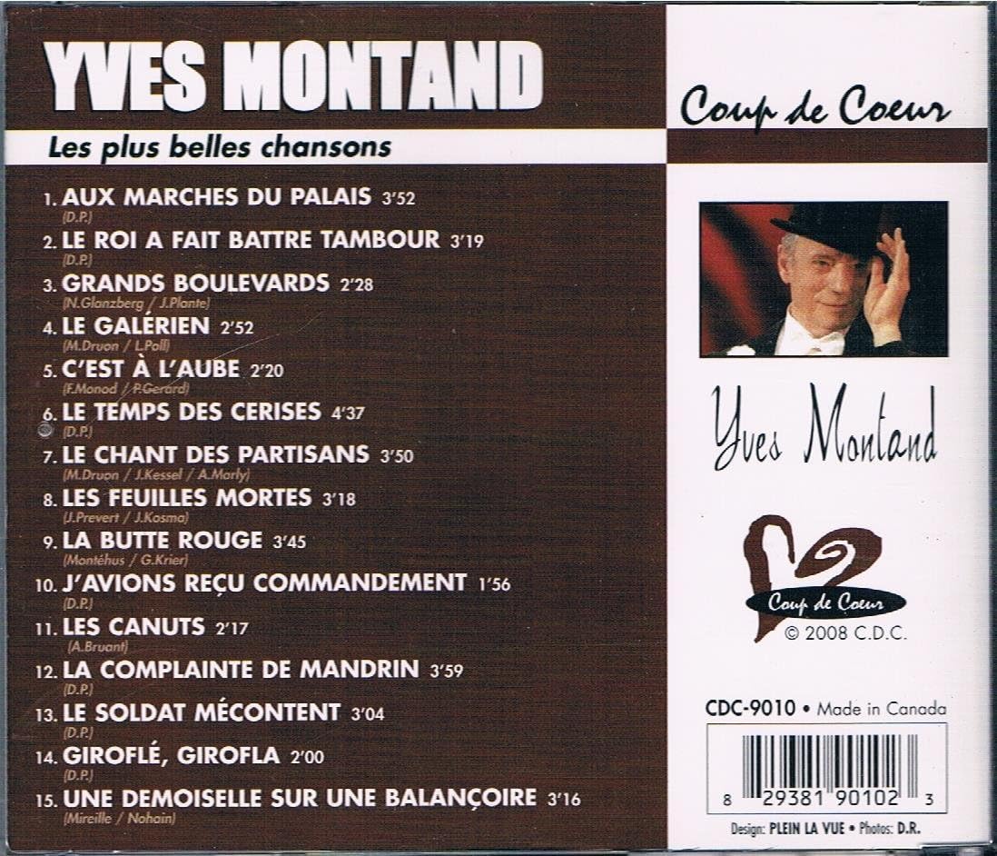 Coup De Coeur [Audio CD] Yves Montand