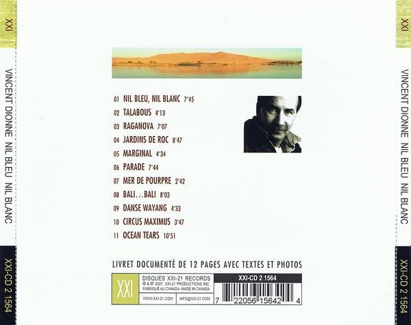 Nil Bleu Nil Blanc [Audio CD] Vincent Dionne