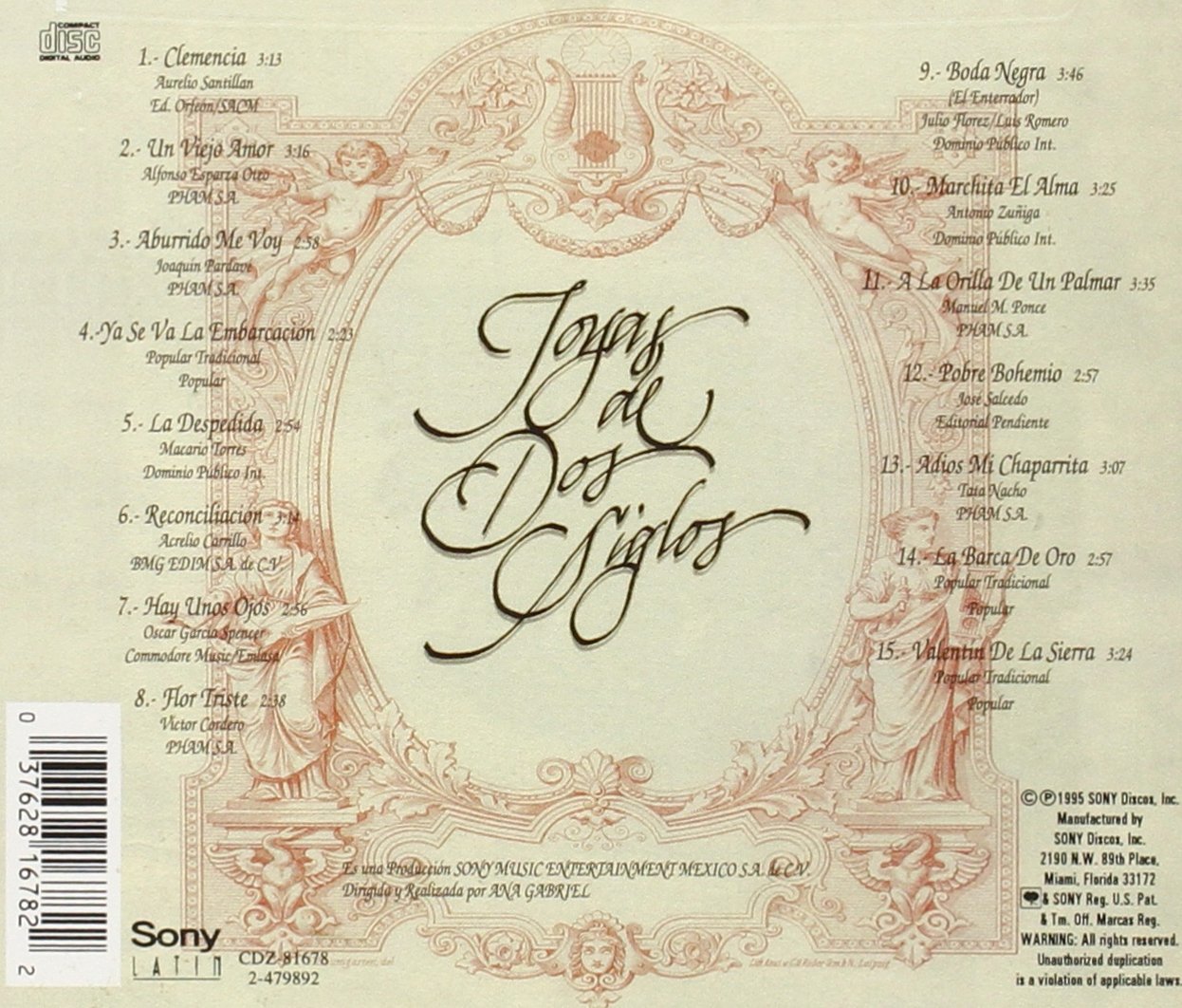 Joyas De Dos Siglos [Audio CD] Ana Gabriel