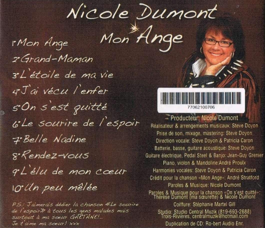 Mon Ange [Audio CD] Nicole Dumont