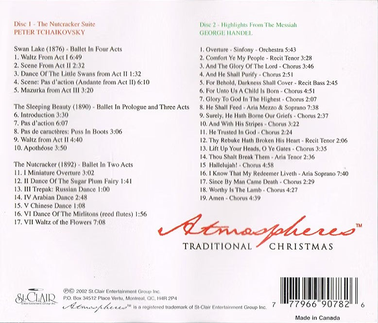 Nutcracker Suite/ Highlites from the Messiah.. [Audio CD]