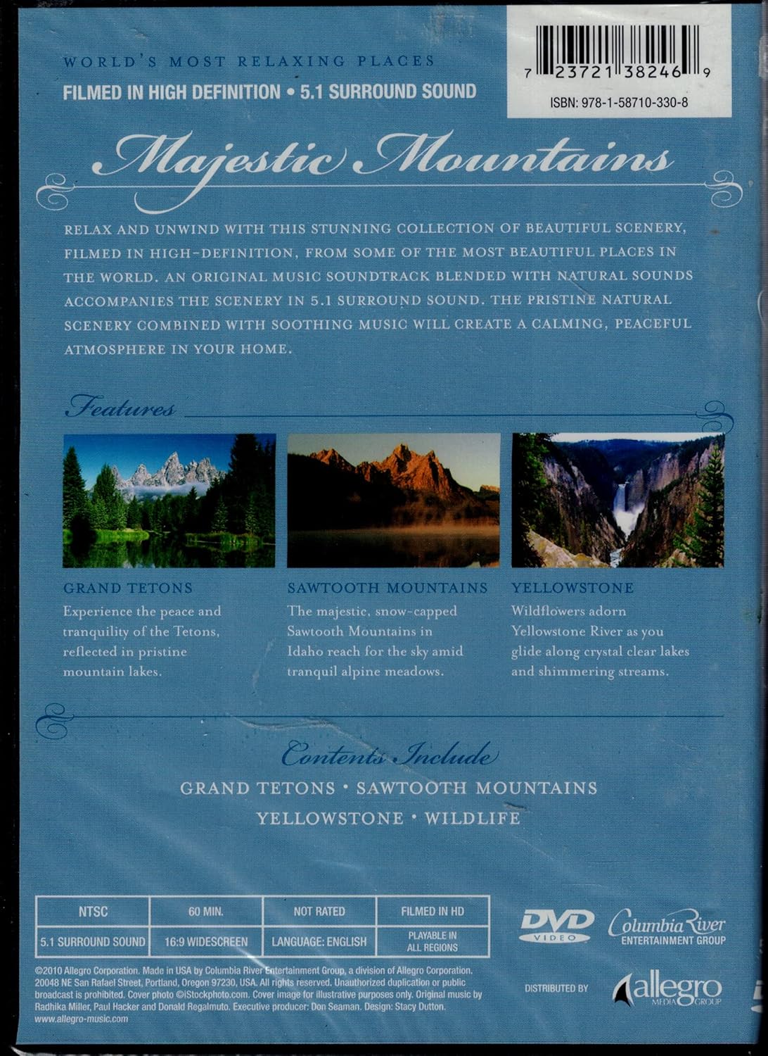 World's Most Relaxing Places: Majestic Mountains [DVD]