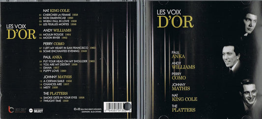 Les voix d’or [Audio CD] Various Artists, Nat King Cole, Perry Como, Andy Williams, Paul Anka, Johnny Mathis and The Platters