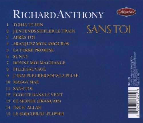 Sans Toi [Audio CD] Richard Anthony
