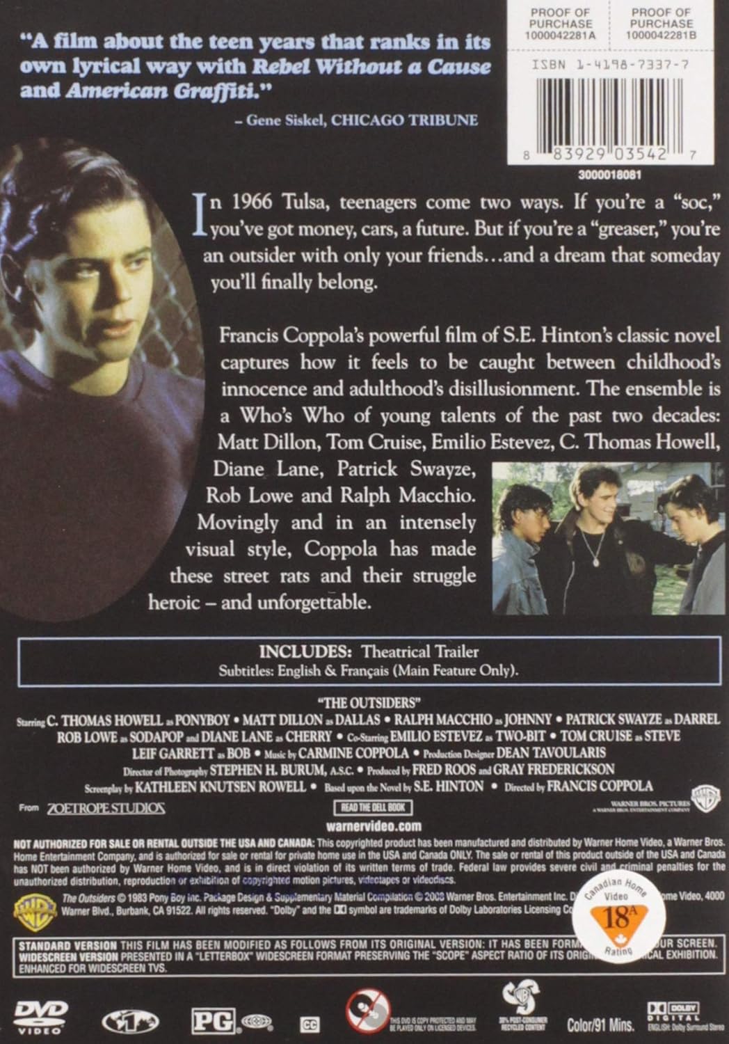 The Outsiders [DVD]
