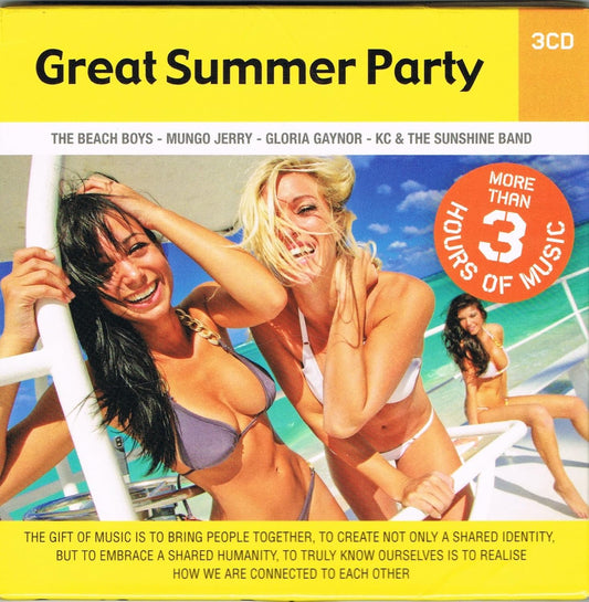 Great Summer Party - More Than 3 Hours of Music (RE-RECORDING, LIVE RECORDING &amp; ORIGINAL RECORDING) [audioCD] Various Artists