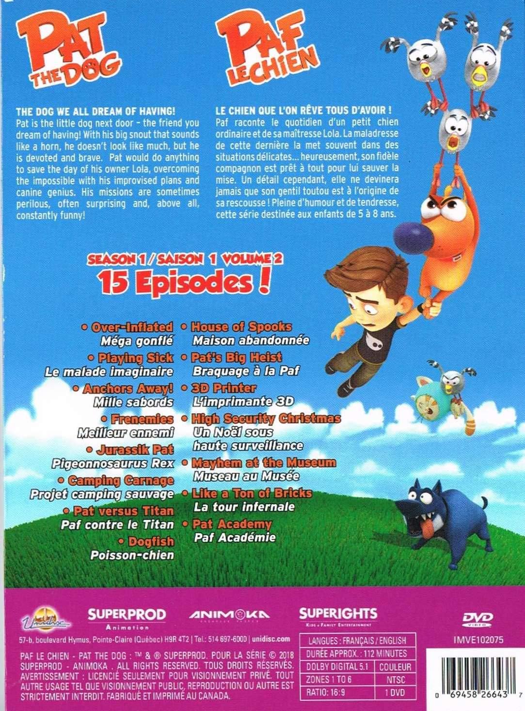 Pat The Dog / Paf Le Chien // Season / Saison 1 Vol:2 [DVD]
