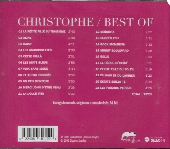 Best Of (Frn) [Audio CD] Christophe