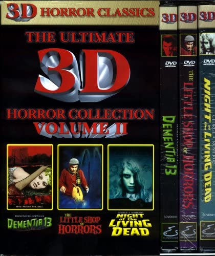 The Ultimate 3D Horror Collection - Vol 2 / Dementia 13 /The Little Shop of Horrors/ Night of the Living Dead (Includes Complete 3D Viewing System for Two) [DVD]