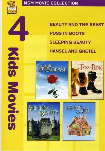 Four Kids Movies: Beauty and the Beast/ Puss in Boots/ Sleeping Beauty/ Hansel and Gretel [DVD]