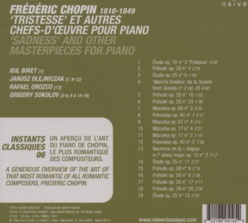 Tristesse And Other Masterpiec [Audio CD] FREDERIC CHOPIN