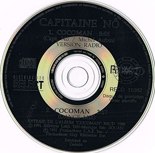 Cocoman - Version Radio & Version Dance. (CD Single/ Disque de Promotion/Promo Copy) [Audio CD] Capitaine No