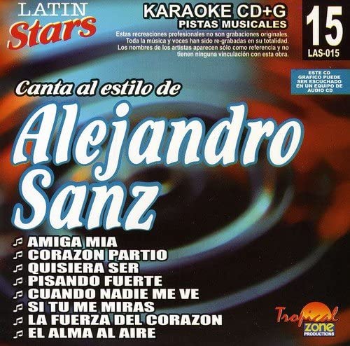 Karaoke Latin Stars [Audio CD] Alejandro Sanz/ Alejandro