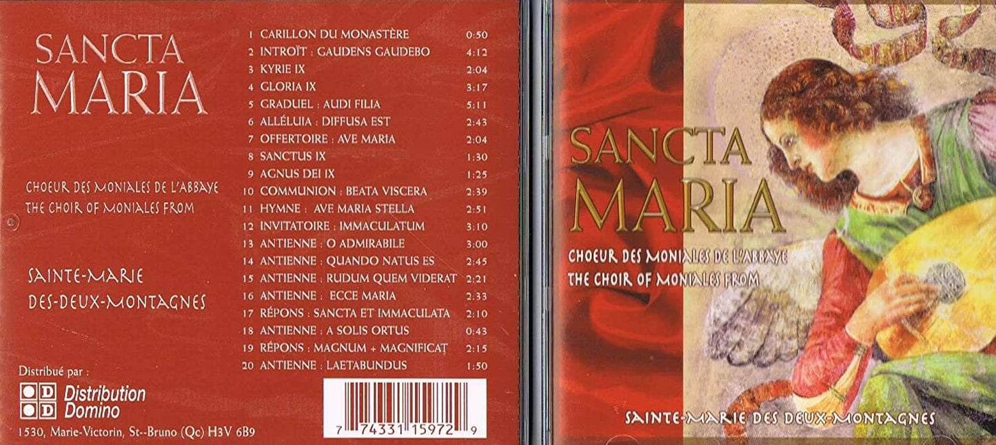 Sancta Maria / Sainte-Marie Des Deux Montagnes [Audio CD] The Choir of Moniales From / Choeur des Moniales de L'Abbaye