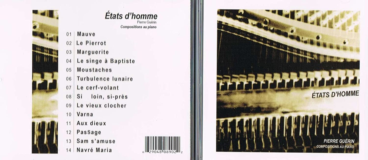 Etats D'Homme [Audio CD] Pierre Guerin