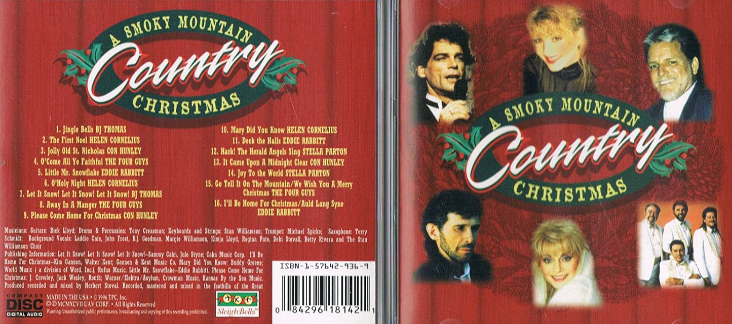 A Smoky Mountain Country Christmas (with BJ Thomas/ Helen Cornelius/ Con Hunley/ The Four Guys/ Eddie Rabbitt & Stella Parton) [Audio CD] BJ Thomas/ Helen Cornelius/ Con Hunley/ The Four Guys/ Eddie Rabbitt/ Stella Parton/