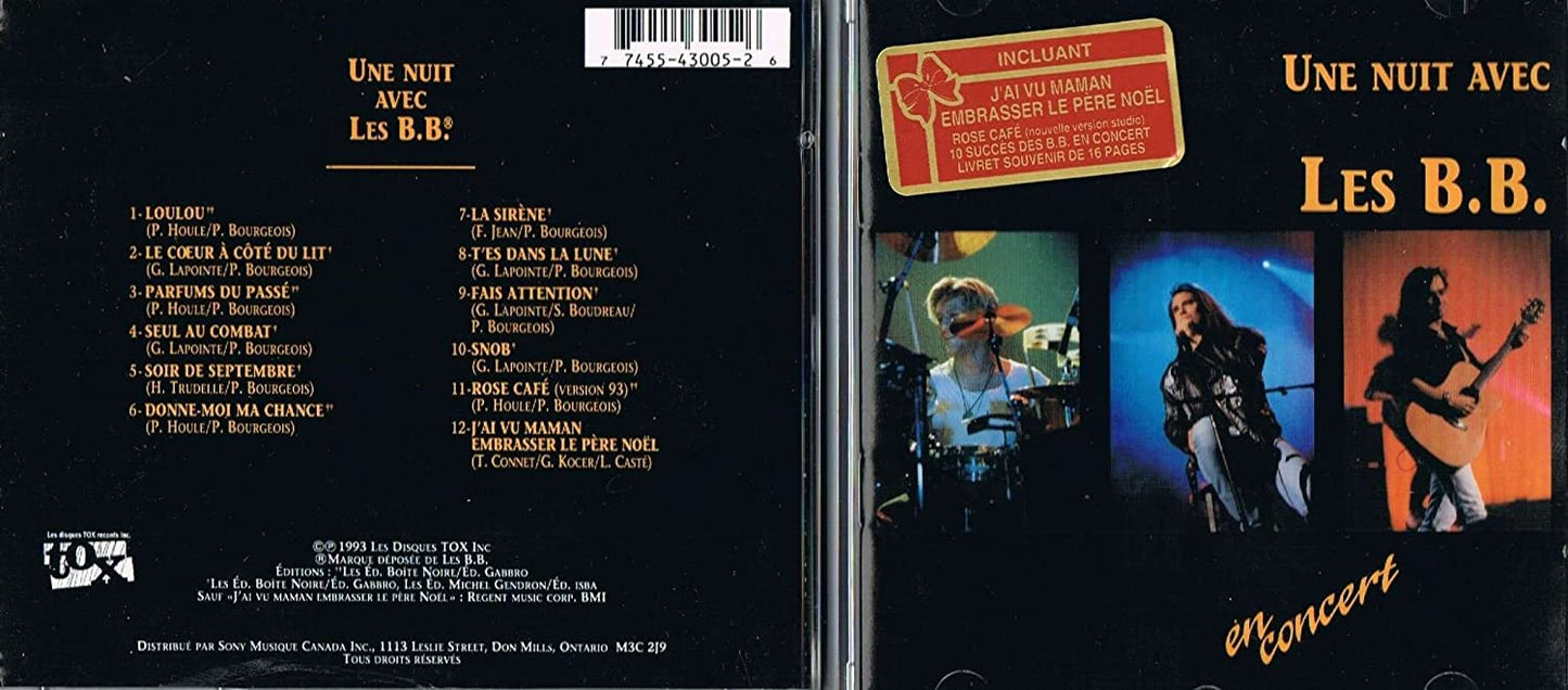 Une Nuit avec les B.B. [Audio CD] Les B.B.