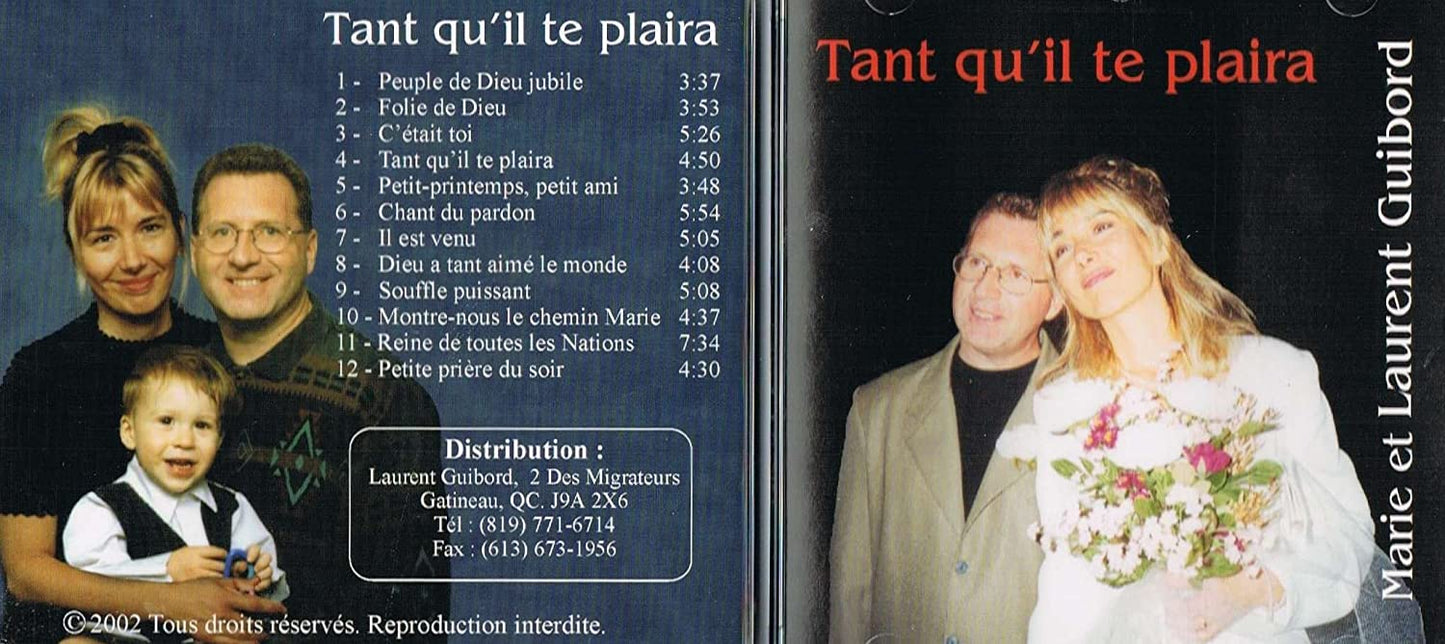 Tant Qu'il te Plaira [Audio CD] Marie et Laurent Guibord