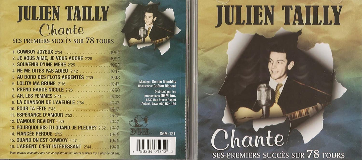 Chante ses premiers succes sur 78 tours [Audio CD] Julien Tailly