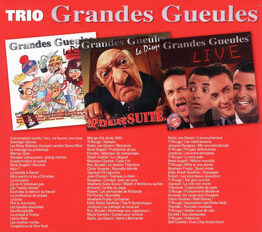 Trio Grandes Gueules 3CD / Le Disque /Poursuite / Live [Audio CD] Grandes Gueules