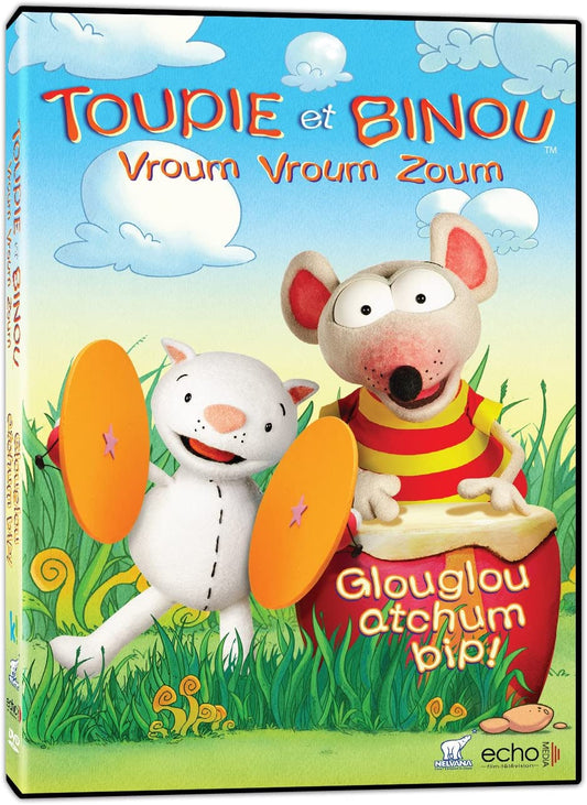 Toupie et Binou – Vroum/ vroum/ zoum – glouglou – atchoum – bip! (Bilingual) [DVD]