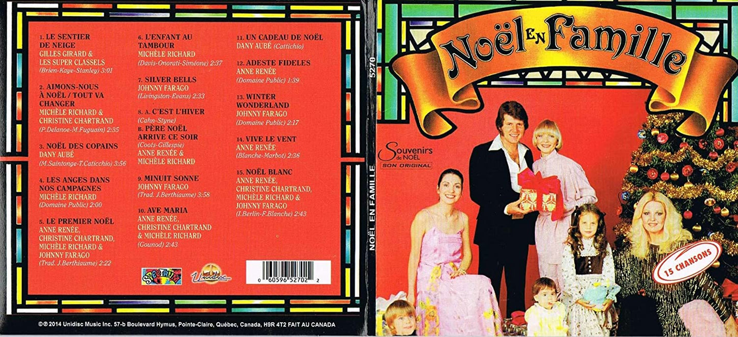 Noel En Famille / Souvenirs de Noel - 15 Chansons [Audio CD] Gilles Girard & Les Super Classels/Michele Richard/ Christine Chartrand/ Dany Aube/ Anne Renee/ Johnny Farago/