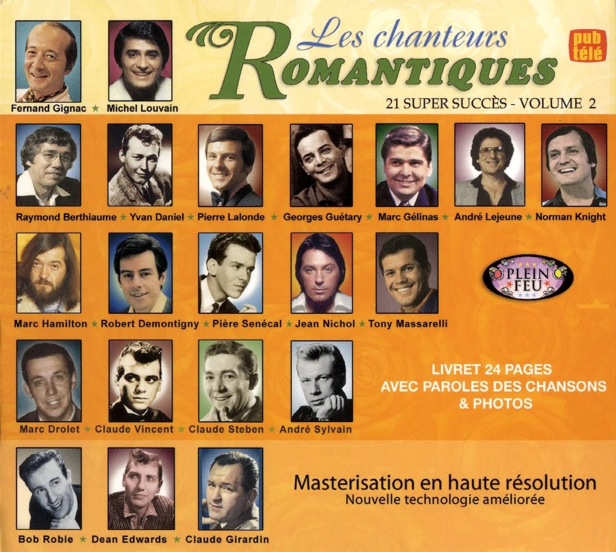 Les Chanteurs Romantiques/ Volume 2 [Audio CD] Artistes Variés