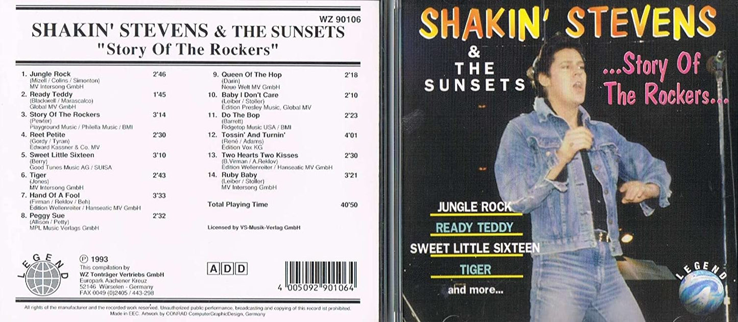 Story of the Rockers [Audio CD] Shakin' Stevens & The Sunsets