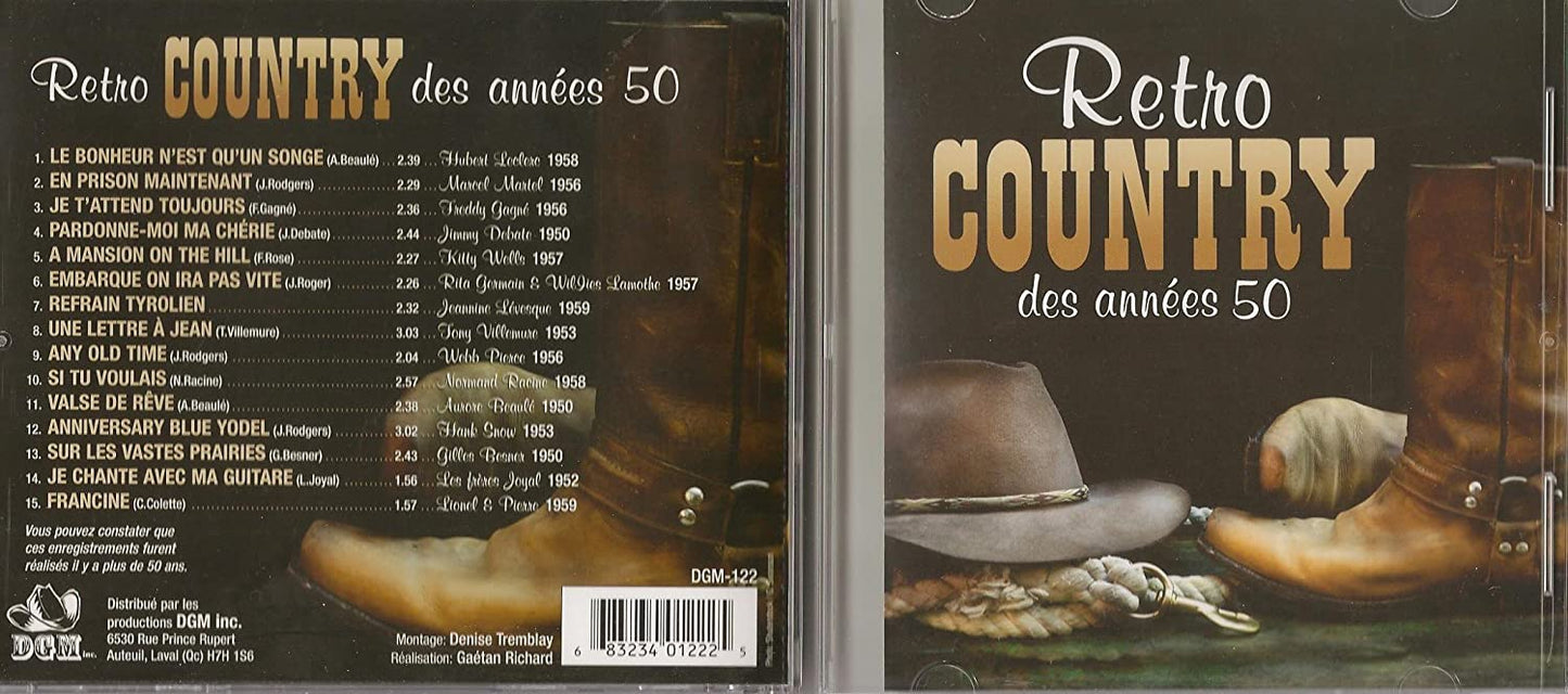 Retro Country des années 50 (15 titres/ DGM) [Audio CD] Artistes variés