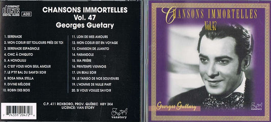 Chansons Immortelles 47 [Audio CD] Guetary/ Georges